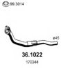 PEUGE 170344 Exhaust Pipe